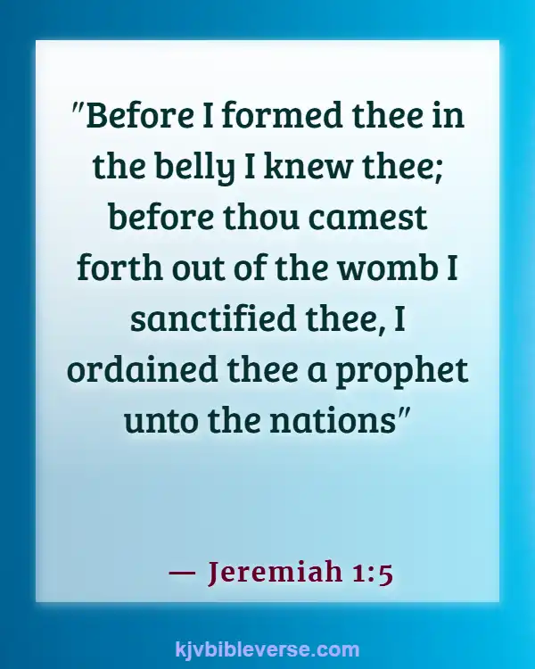 Bible Verses For Feeling Worthless (Jeremiah 1:5)