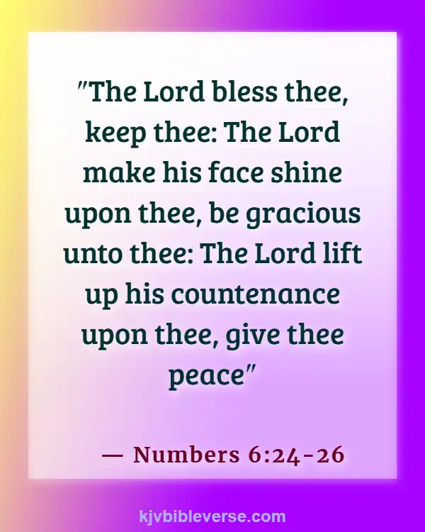 Bible Verses For Someone Leaving Work (Numbers 6:24-26)