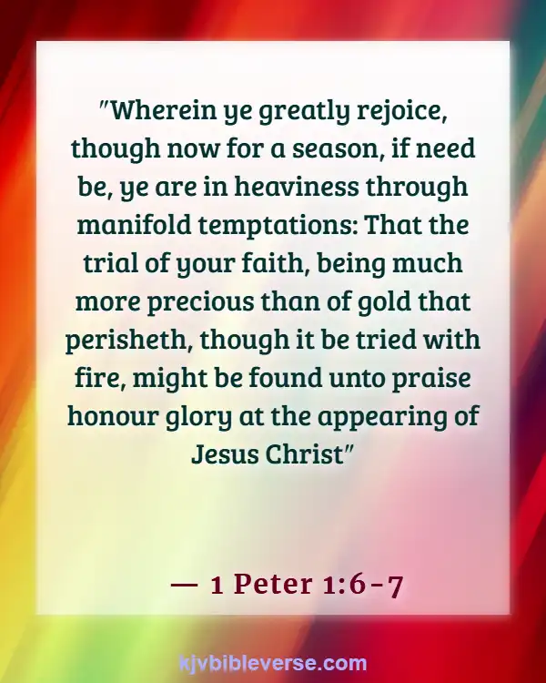 Bible Verse Endurance Produces Character (1 Peter 1:6-7)