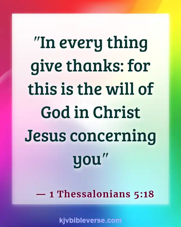 Bible Verses About Food Blessings (1 Thessalonians 5:18)