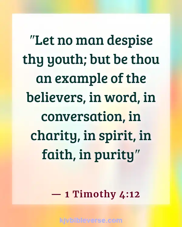Bible Verse About Excellence In Work (1 Timothy 4:12)