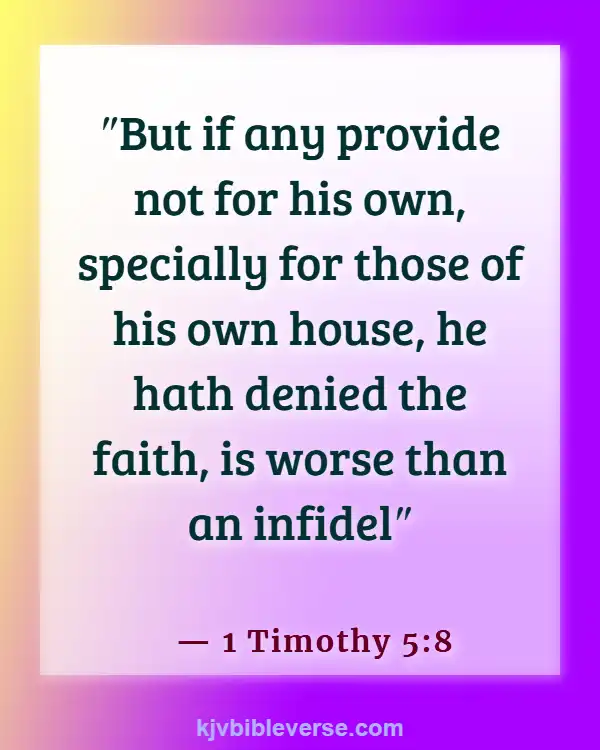 Bible Verse About Laziness Being A Sin (1 Timothy 5:8)