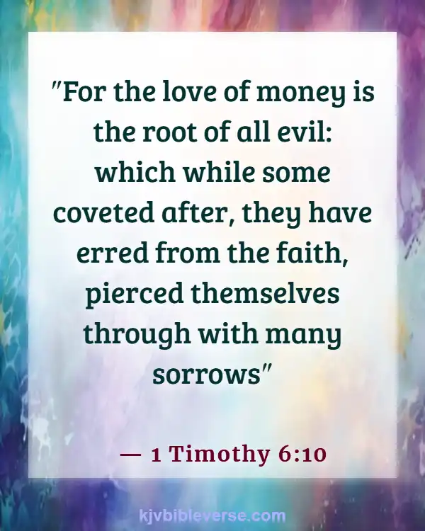 Bible Verses About Borrowing Money With Interest (1 Timothy 6:10)