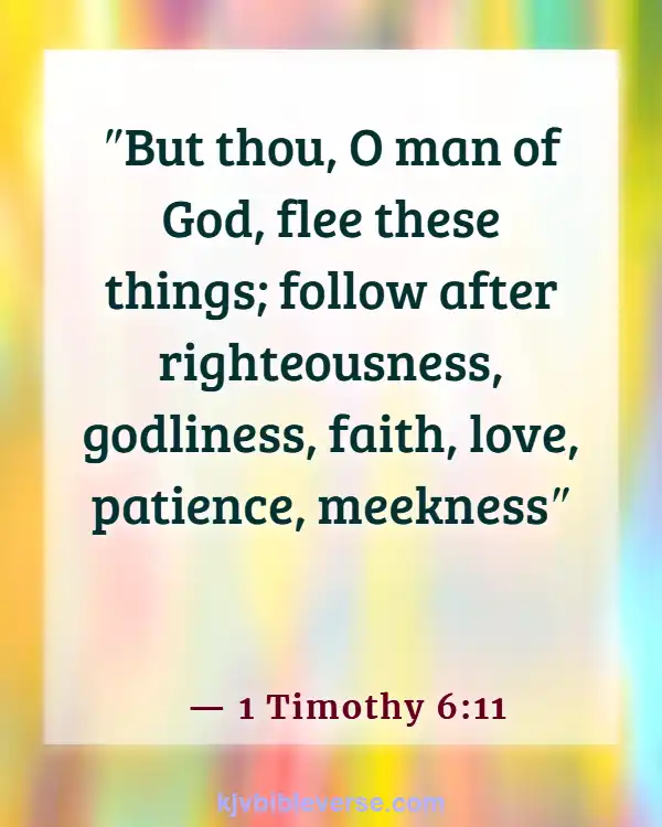 Bible Verses About A Woman Who Fears The Lord (1 Timothy 6:11)