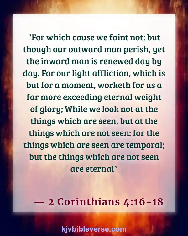 Bible Verses About Finding Peace In Death (2 Corinthians 4:16-18)