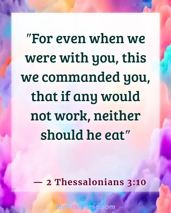 Bible Verse About Laziness Being A Sin (2 Thessalonians 3:10)