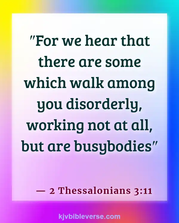 Bible Verse About Laziness Being A Sin (2 Thessalonians 3:11)