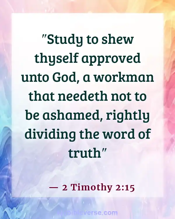 Bible Verse About Excellence In Work (2 Timothy 2:15)