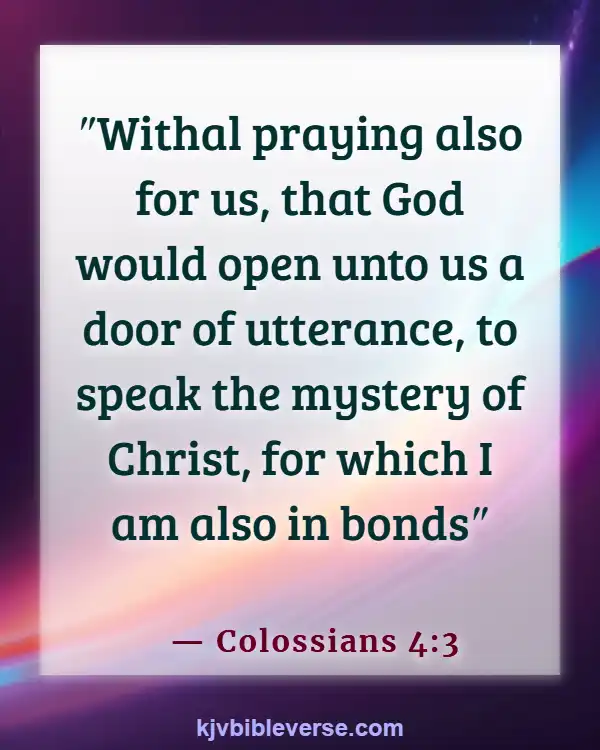 Bible Verses About Destiny Helpers (Colossians 4:3)