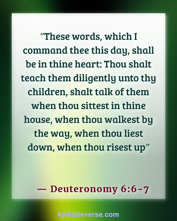 Bible Verse About Fathers Love For His Daughter (Deuteronomy 6:6-7)