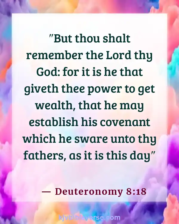 Bible Verses For Protection At Work (Deuteronomy 8:18)