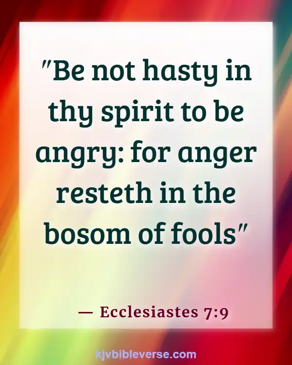 Bible Verses About Walking Away From An Argument (Ecclesiastes 7:9)