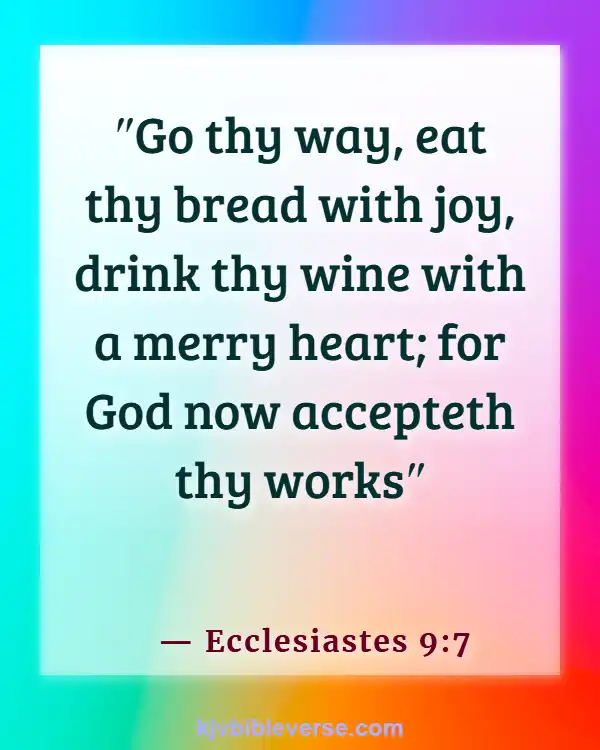 Bible Verses About Food Blessings (Ecclesiastes 9:7)