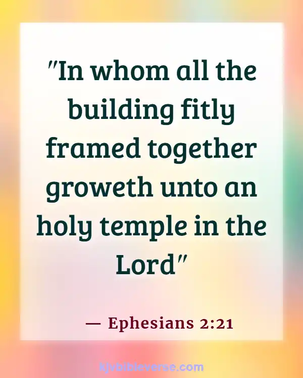 Bible Verses About Parts Of The Body Working Together (Ephesians 2:21)