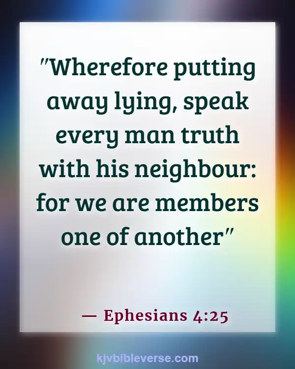 Bible Verses About Parts Of The Body Working Together (Ephesians 4:25)