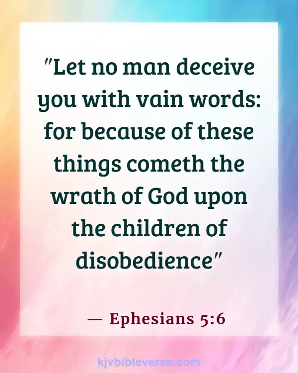 Bible Verse Stubbornness Is As Witchcraft (Ephesians 5:6)