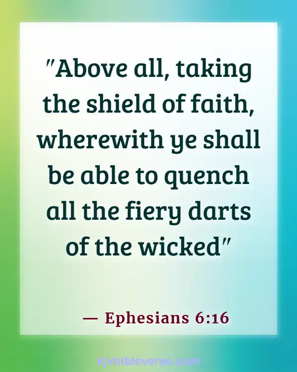 Bible Verse God Is Our Help In Times Of Trouble (Ephesians 6:16)