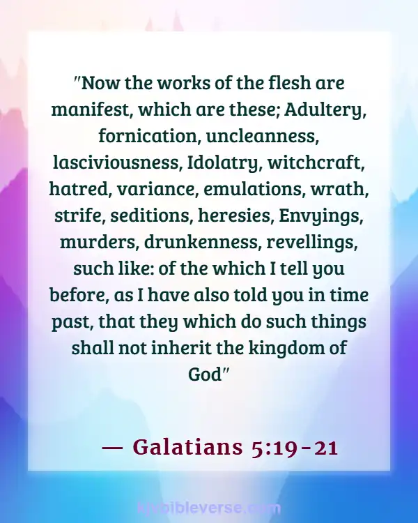 Bible Verse Stubbornness Is As Witchcraft (Galatians 5:19-21)