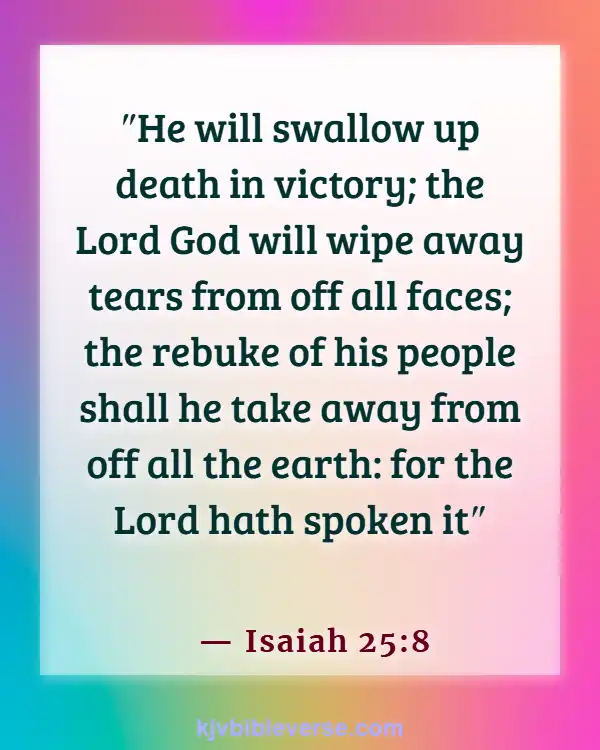 Bible Verses About God Catching Our Tears (Isaiah 25:8)