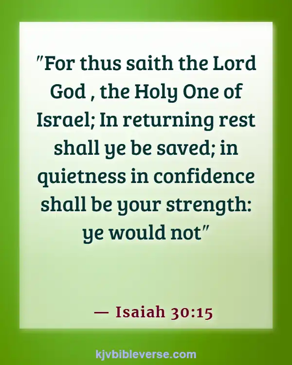Bible Verse About Seeking God Early In The Morning (Isaiah 30:15)