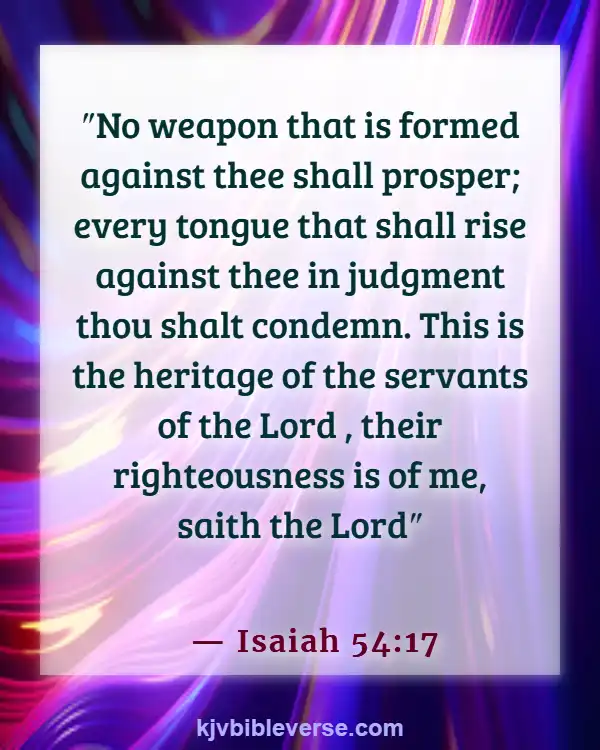Bible Verses About Being Free From Chains (Isaiah 54:17)