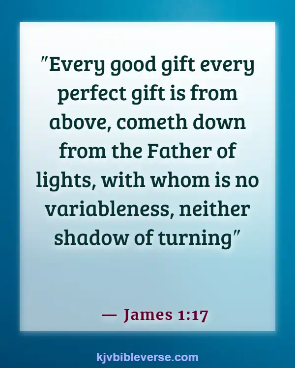 Bible Verses About Food Blessings (James 1:17)