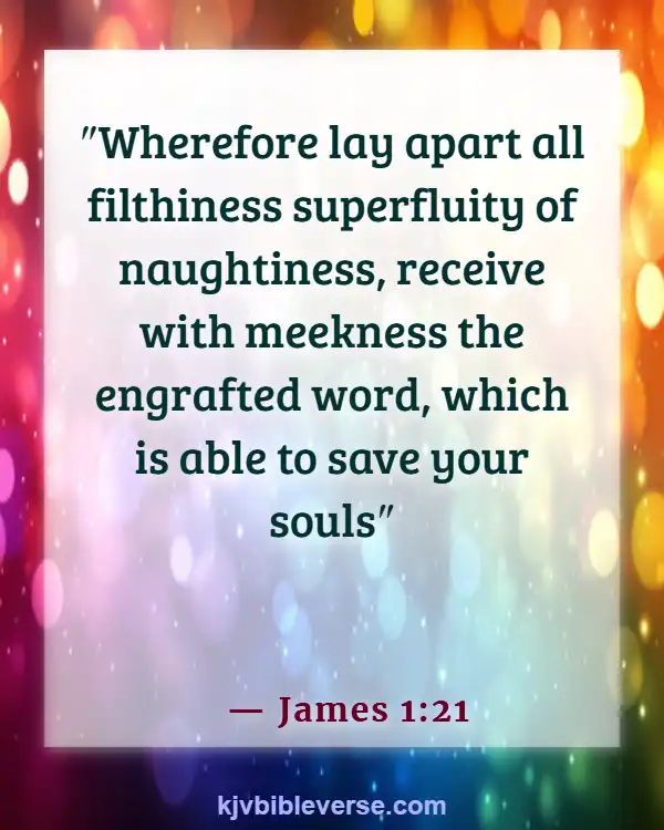 Be Careful What You Feed Your Mind Bible Verses (James 1:21)