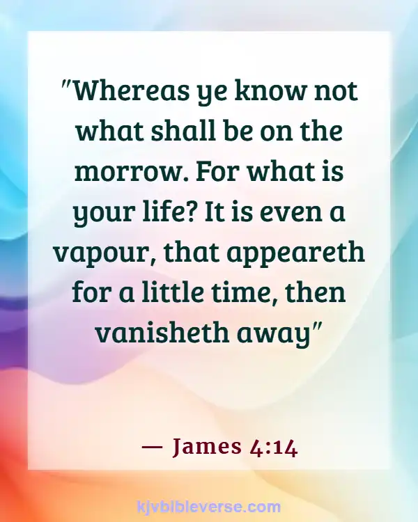 Bible Verses About Time Passing Quickly (James 4:14)