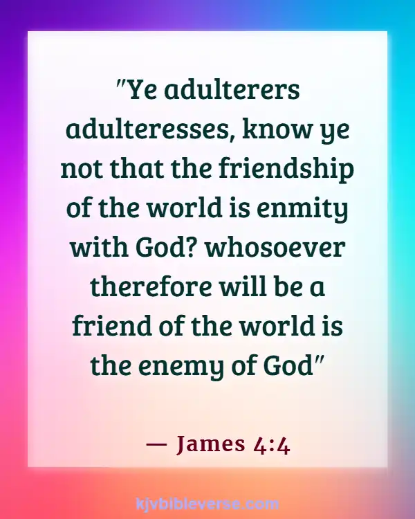 Bible Verse The World Is Not Our Home (James 4:4)