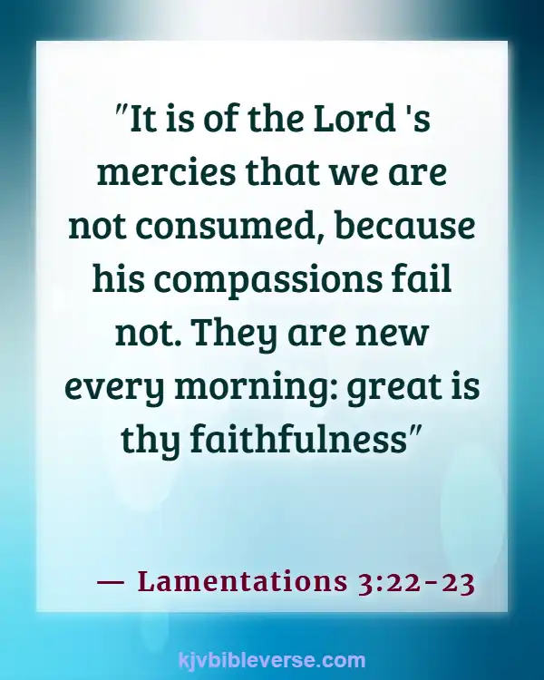 Bible Verse About Seeking God Early In The Morning (Lamentations 3:22-23)