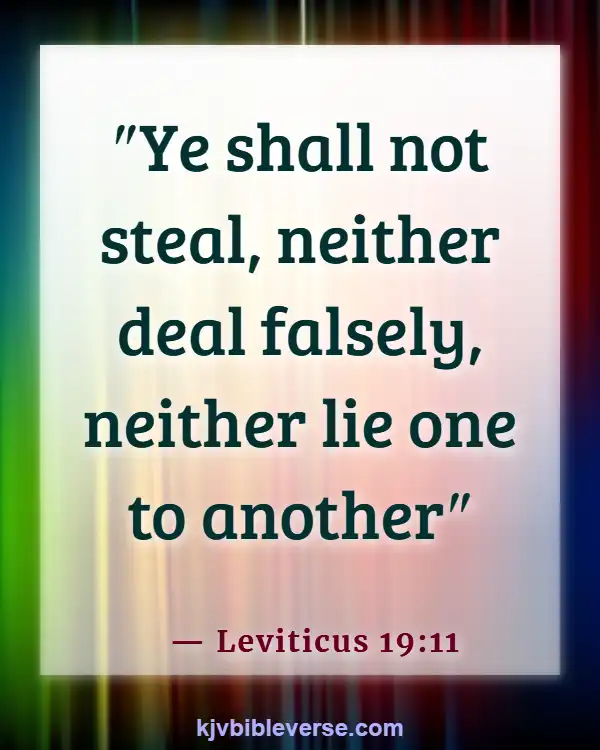 Bible Verse When Someone Steals From You (Leviticus 19:11)