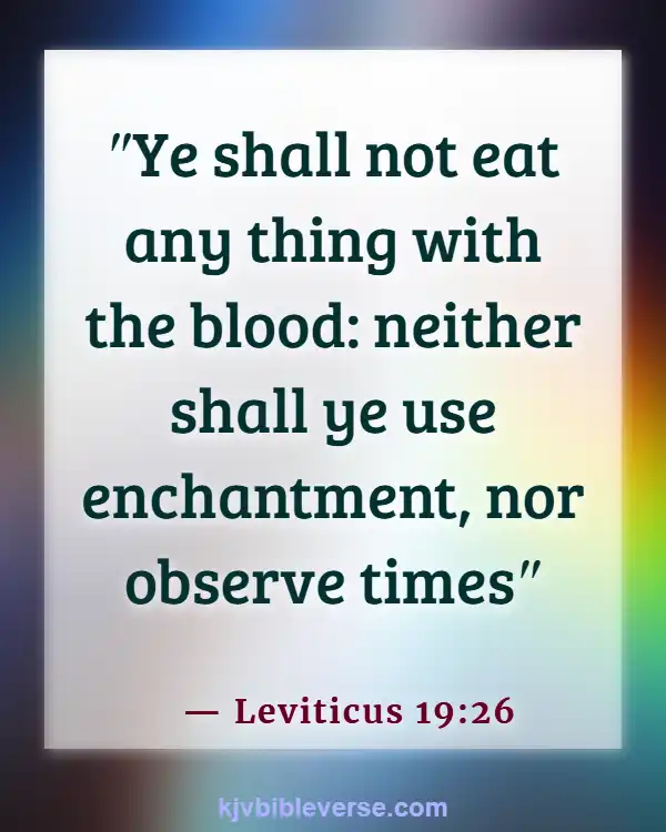 Bible Verse Stubbornness Is As Witchcraft (Leviticus 19:26)