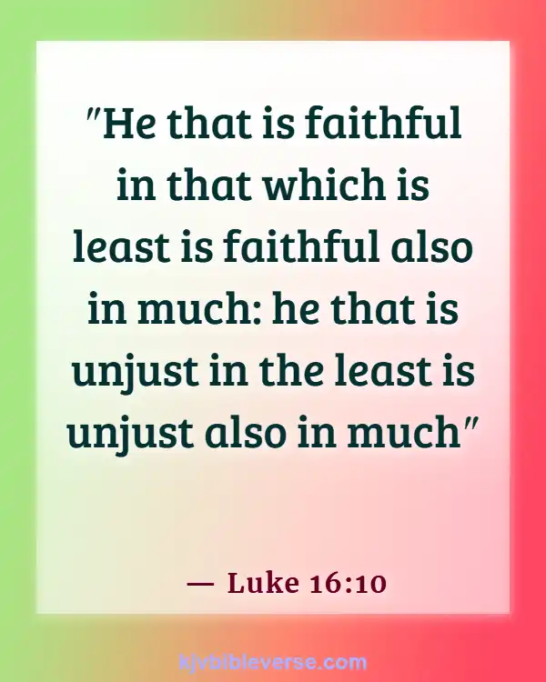 Bible Verses About Borrowing Money With Interest (Luke 16:10)