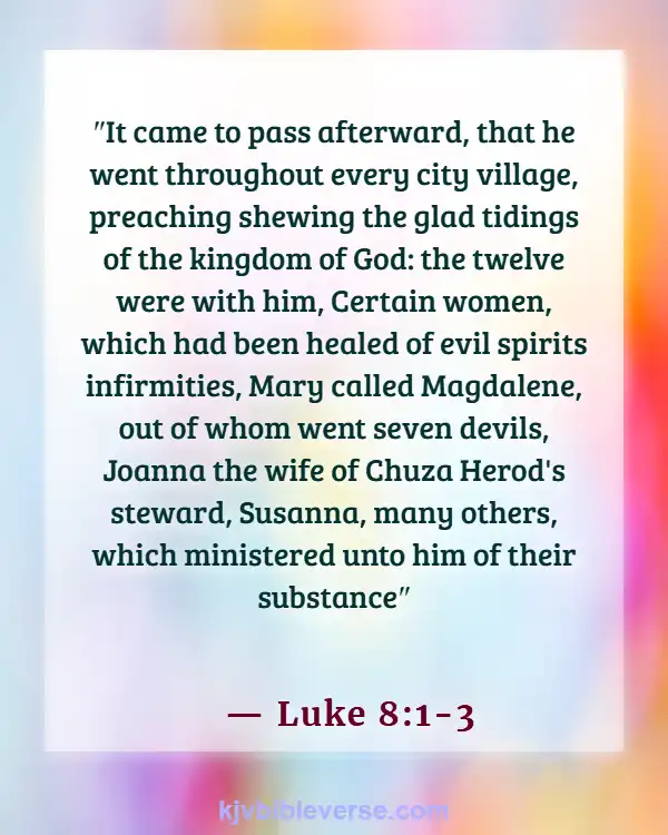 Bible Verses About Hurting A Woman (Luke 8:1-3)
