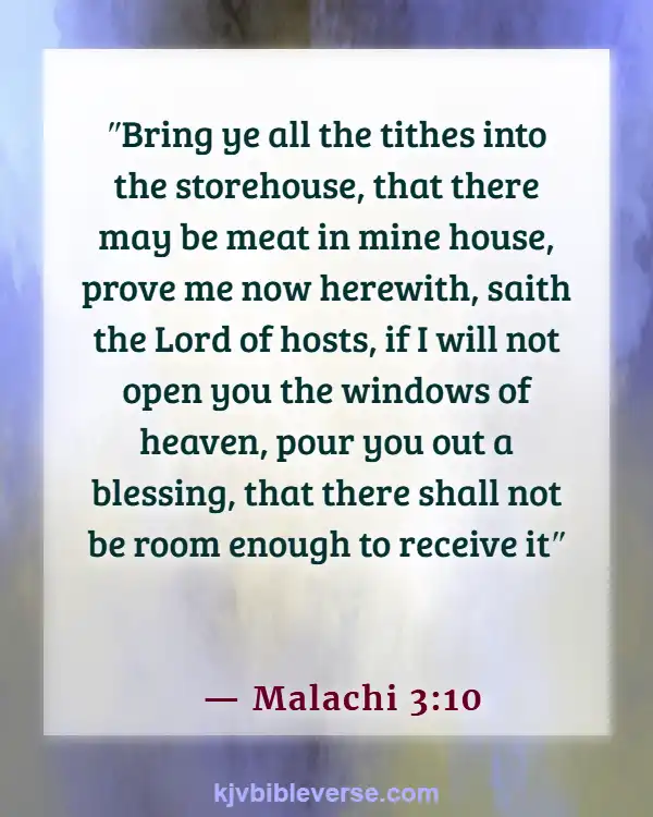 Bible Verses About Sharing Your Blessings To Others (Malachi 3:10)