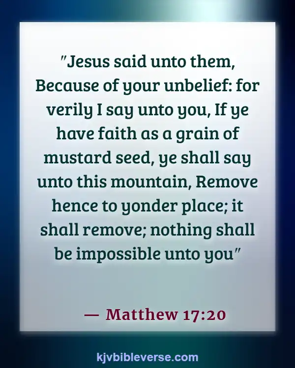 Bible Verses About Trials And Suffering (Matthew 17:20)