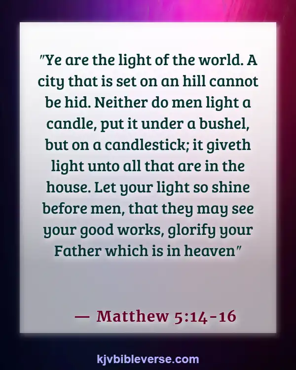 Bible Verses on Patriotism (Matthew 5:14-16)