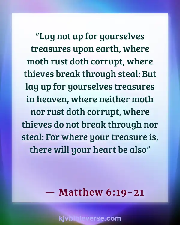 Bible Verse About Excellence In Work (Matthew 6:19-21)