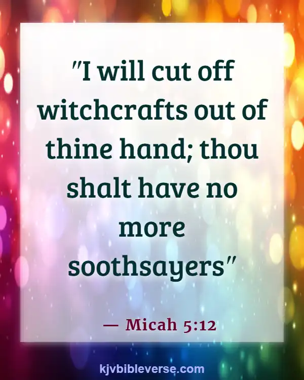 Bible Verse Stubbornness Is As Witchcraft (Micah 5:12)