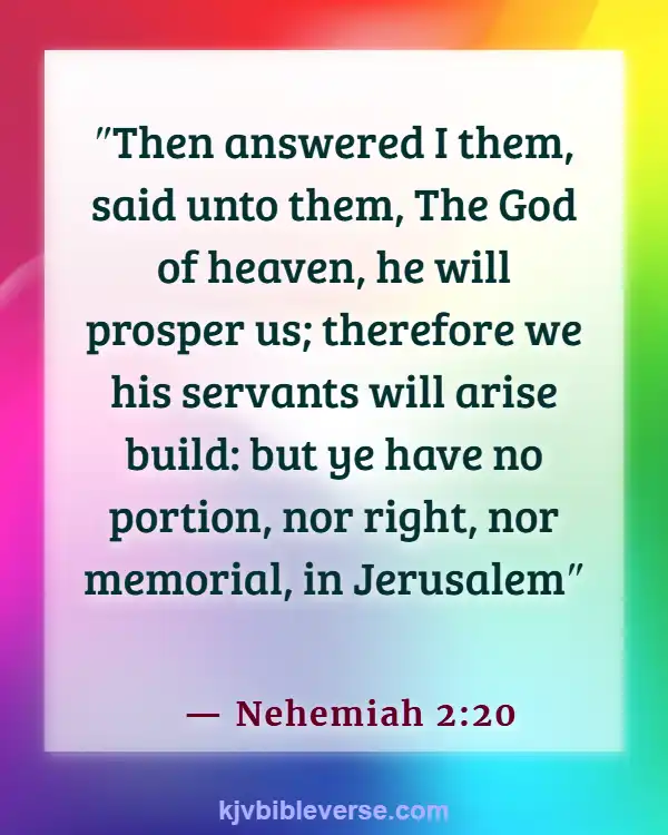 Help Yourself And God Will Help You Bible Verse (Nehemiah 2:20)