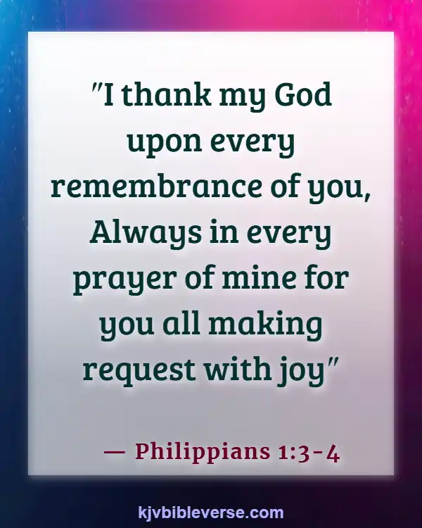 Bible Verses For Siblings Love (Philippians 1:3-4)