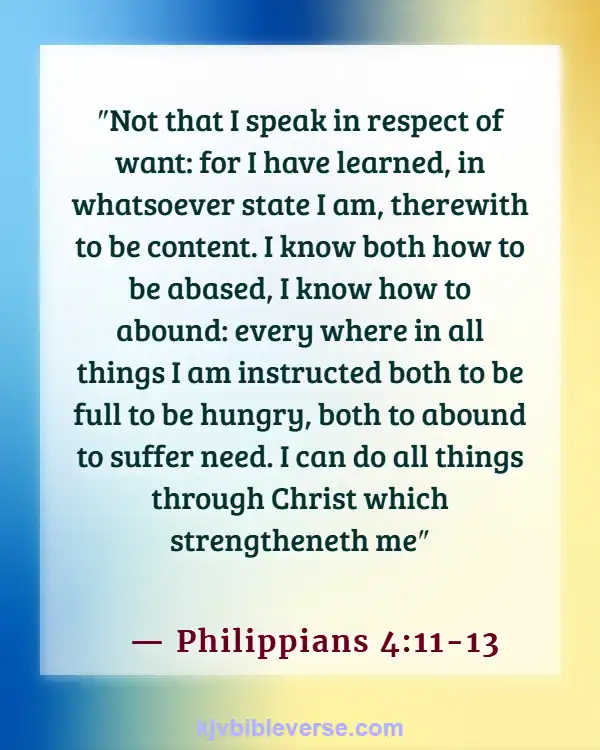 Bible Verses About Borrowing Money With Interest (Philippians 4:11-13)