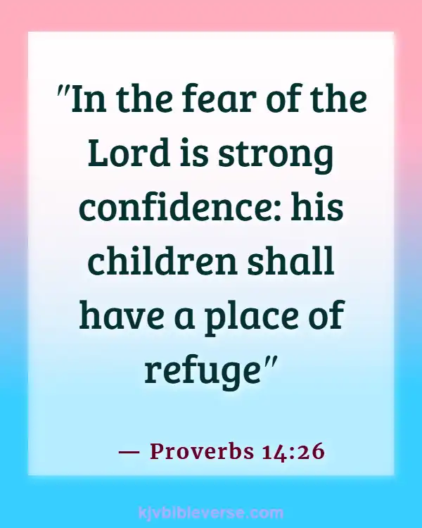 Bible Verse About Father Providing For Family (Proverbs 14:26)