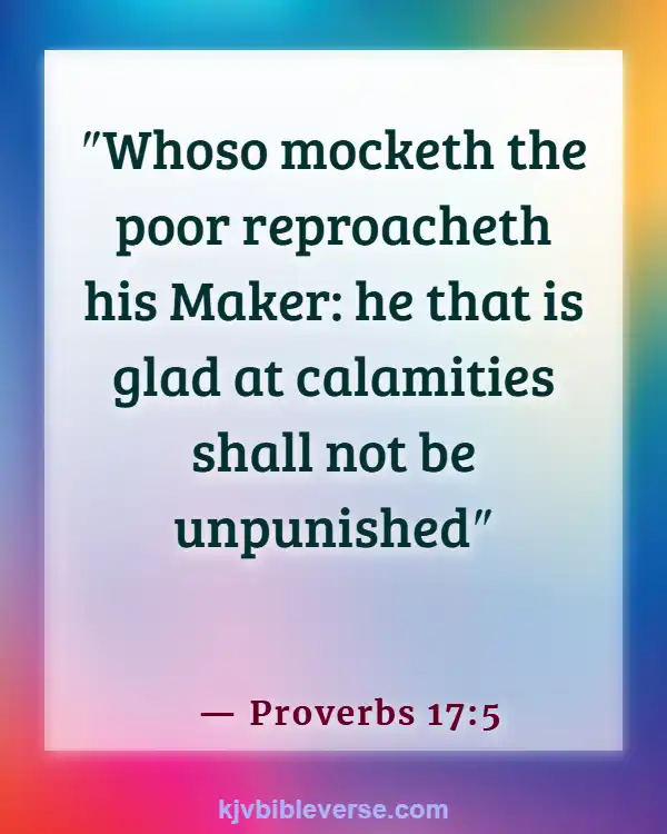 Bible Verses About Mocking Others (Proverbs 17:5)