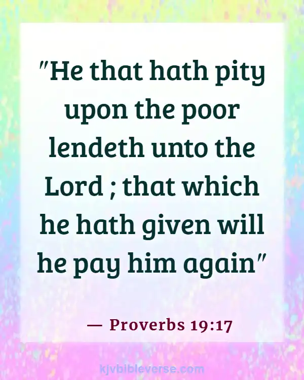 Bible Verses About Borrowing Money With Interest (Proverbs 19:17)