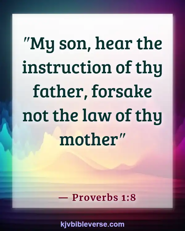 Bible Verse About Fathers Love For His Daughter (Proverbs 1:8)