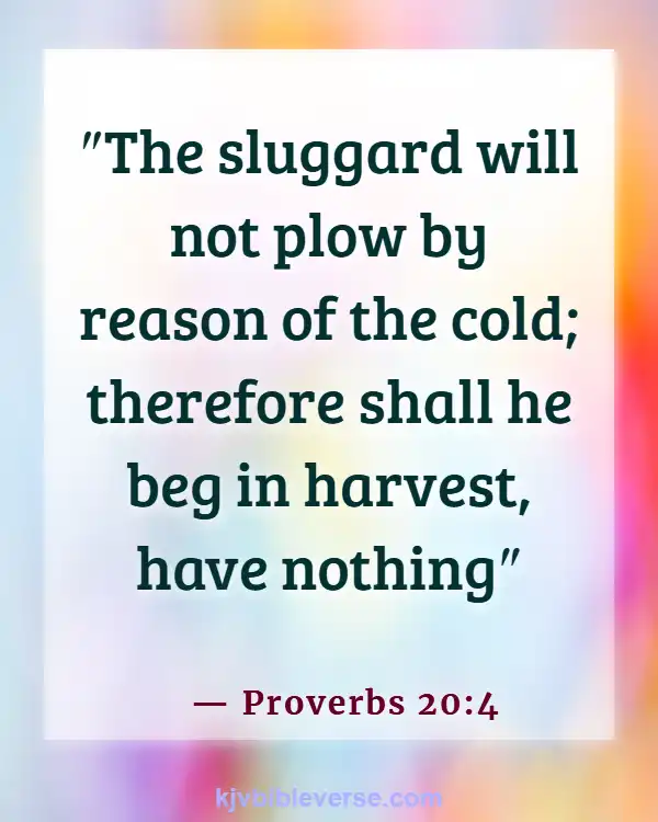Bible Verse About Laziness Being A Sin (Proverbs 20:4)