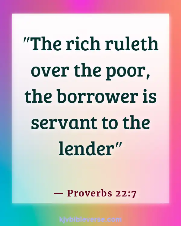 Bible Verses About Borrowing Money With Interest (Proverbs 22:7)