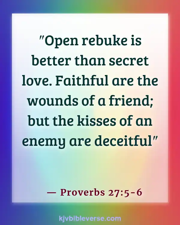 Bible Verses For Siblings Love (Proverbs 27:5-6)