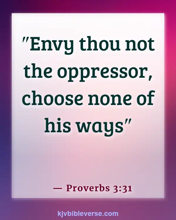 Bible Verses About Hurting A Woman (Proverbs 3:31)